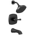 Delta Stryke 14 Series Tub and Shower Matte Black T14476-BL